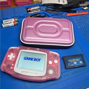 Advance Pink Handheld Console with Case